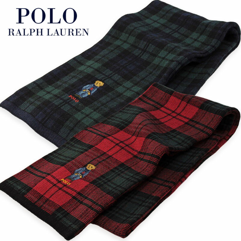 2021-秋冬ニューモデルポロベアー タータンチェックマフラーPOLO by Ralph Laurenpc0770 ポロ ベアーマフラー 男女兼用, 送料無料