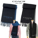 COACH コーチ定番カシミヤ混 ロゴマフラーコーチマフラー #76053 男女兼用, 送料無料