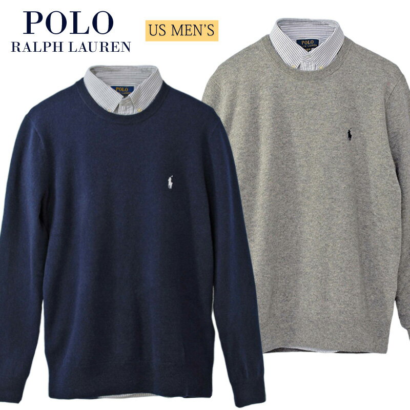 ラルフローレン POLO by Ralph Lauren Men'sカシミヤ100% クルーネックセーターXL,大きいサイズ ラルフローレン セーター【送料無料】