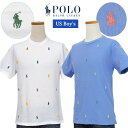 POLO by Ralph Lauren Boy s 総ポニー柄 刺繍 半袖 鹿の子Tシャツ【2023-Spring/NewModel】父の日ギフト プレゼント