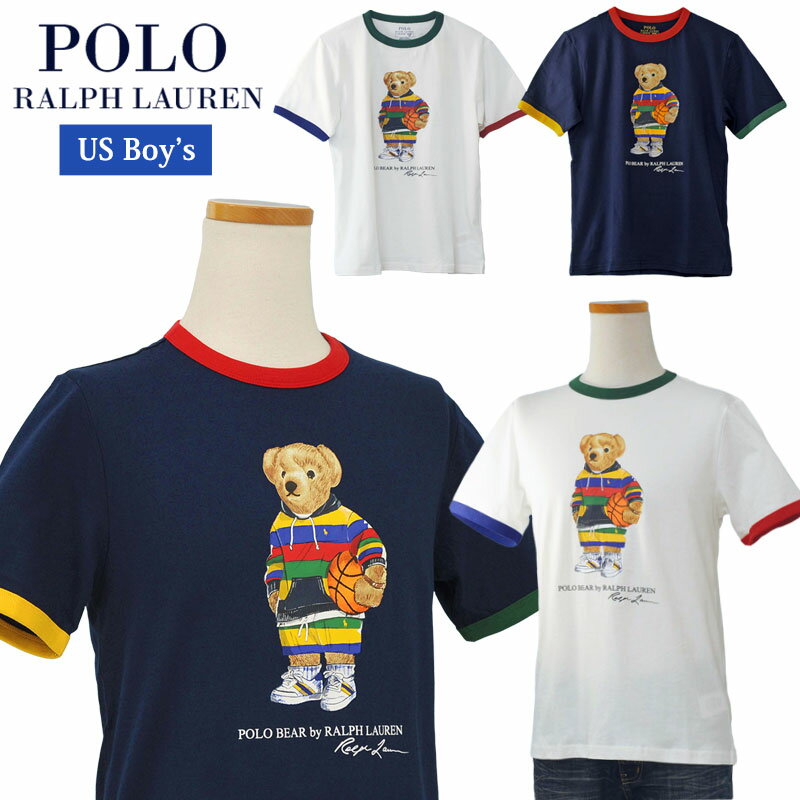 POLO by Ralph Lauren Boy's ポロベアー半袖リンガーTシャツラルフローレンポロベアーTシャツ父の日ギフト プレゼント