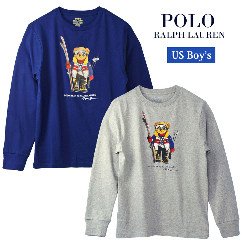 POLO Ralph Lauren Boy'sポロベアープリント長袖Tシャツ2023-Spring/NewColor,ラルフローレン ポロベアー送料無料