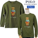 POLO Ralph Lauren Boy'sポロベアープリント長袖Tシャツラルフローレン ポロベアー送料無料
