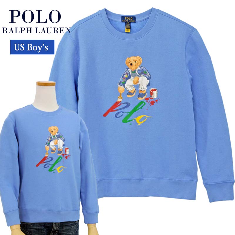 POLO Ralph Lauren Boy'sペイントベアー 裏起毛トレーナー2024-Spring/NewColor,ラルフローレン ポロベアー送料無料