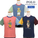 POLO by Ralph Lauren Boy's ポロベアー切替えTシャツラルフローレンポロベアーTシャツ父の日ギフト プレゼント