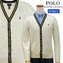 POLO Ralph Lauren Boy'sコットンケーブル編み クリケット カーディガンラルフローレン