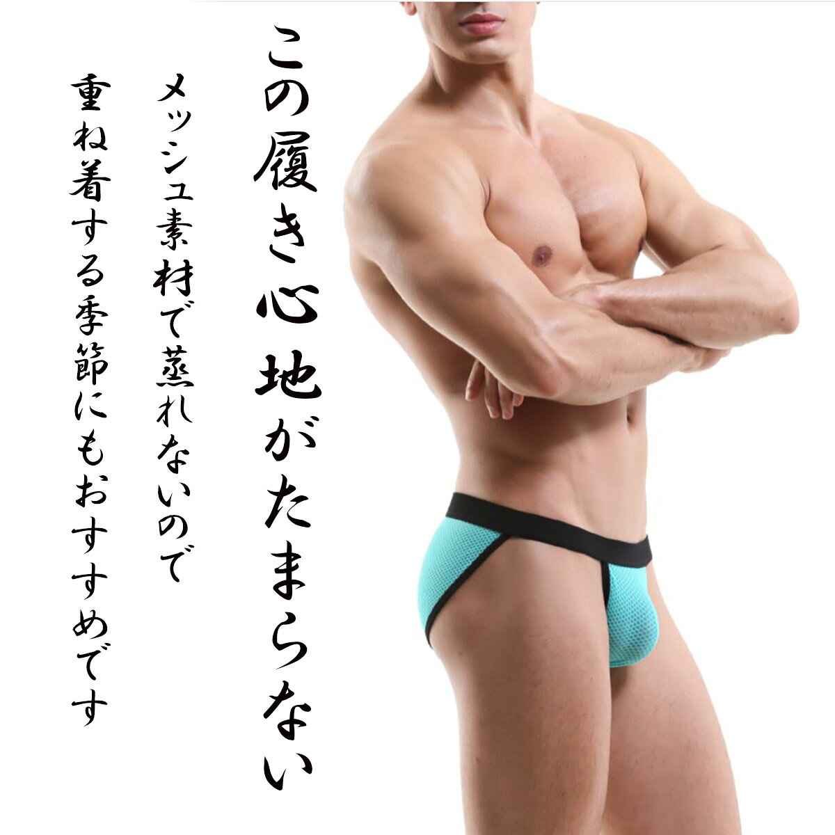メンズビキニ 単品 男性ビキニショーツ ふんどしパンツ ビキニブリーフ メンズ下着 メンズショーツ ビキニ ふんどし ふんどし風 男性下着 アンダーウェア メンズインナー タンガビキニ タンガ メッシュ 通気性 ムレ軽減 ムレにくい (2)
