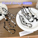 \スーパーSALE/【ハンドストラップ 6タイプ】スマホストラップ おしゃれ チャーム 手掛けストラップ 落下防止 ビーズ 紐 長め 手首 社員証 IDカード iPhone かわいい おしゃれ ストラップ カメラストラップ 韓国 アイドル Y2K K-POP