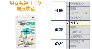 血液検査 HIV 1項目 検査キット 感染症 性病検査キット 女性 男性 検査 性病 男女 共通 血液 STD 検査キット 郵送検査 送料無料