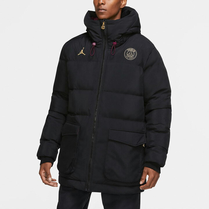 Nike Jordan X Paris Saint Germain Saint Germain Psg X ナイキ Jordan ジョーダン パリサンジェルマン Down Parka ダウンジャケット Cw3173 010 ブラック Cheek By Jowl 送料無料 ジョーダン Psgのコラボダウンパーカー