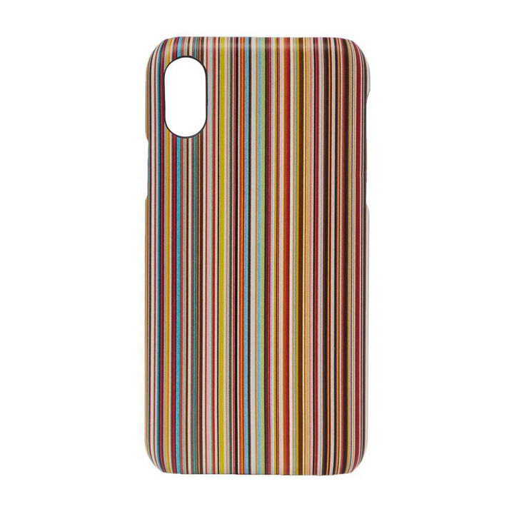 ポール・スミス スマホケース  メンズ Paul Smith / ポールスミス　iPhone X・XS Case　アイフォンケース　マルチストライプ　【クリックポスト発送】