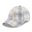 ニューエラ New Era / ニューエラ　レディース　9FORTY　NY Yankees ヤンキース　キャップ　帽子　タータンチェック　グレー