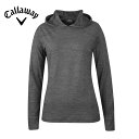 Callaway キャロウェイ ゴルフ レディース 長袖プルオーバーパーカー UVカット ヘザーグレー
