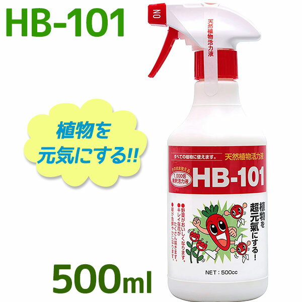 【1000円オフクーポン配布中】フローラ HB-101 希釈済みタイプ スプレーボトル 500ml 植物活力剤 観葉植物 切り花 園芸 家庭菜園 液体肥料 栄養剤 仏花【〜 6月27日(火)01:59まで】のサムネイル