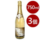 ノンアルコール スパークリングワイン デュク・ドゥ・モンターニュ 750ml×3本セット ノンアル飲料 ドリンク ギフト 禁酒 白ぶどうジュース グレープジュー...