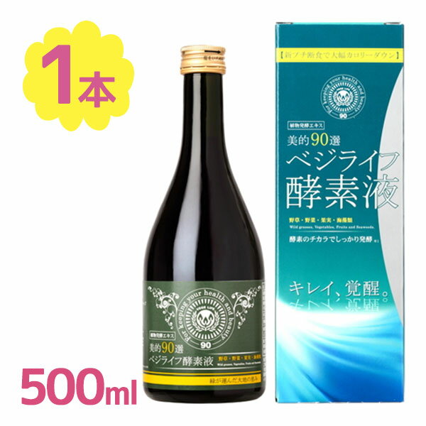 酵素ドリンク 美的90選 ベジライフ酵素液 500ml 清涼飲料水 置き換え 酵素 ドリンク 酵素飲料 健康食品 栄養補給 酵素液 ファスティング