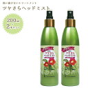 洗い流さないトリートメント ツヤさらヘッドミスト 椿＆Organic 200ml×2本セット ヘアミスト