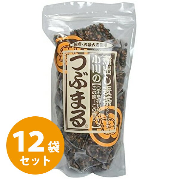 小川の煮出し麦茶 つぶまる ティーパック 20包×12袋セット 国産 六条大麦100% テトラパック カフェインゼロ ノンカフェイン