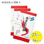 【生活応援クーポン配布中！】 新潟 南蛮えび煎餅 大 3個セット ホッコクアカエビ ご当地 お菓子 【～2024年3月27日(木)01:59まで】