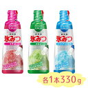 かき氷シロップ 井村屋 氷みつ 3種詰め合わせ 各330g×各1個セット 業務用 イチゴ メロン ハワイアンブルー