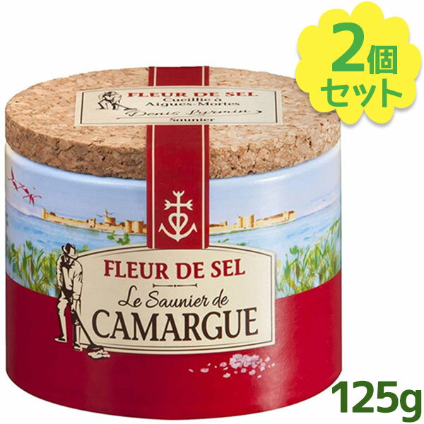 カマルグ グロセル 天日塩 125g×2個セット 粗塩 顆粒 食用 基礎調味料 業務用 大容量 フランス産 食塩 CAMARGUE