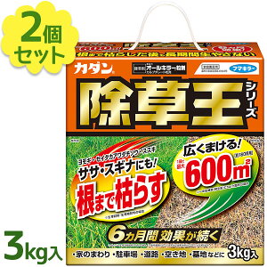 【クーポン利用で￥500オフ！】 除草剤 粒剤 カダン 除草王シリーズ オールキラー 3kg×2個セット 雑草 庭 園芸用品 農業 畑 ガーデニング 業務用 フマキラー 【～2024年4月17日(水)09:59まで】