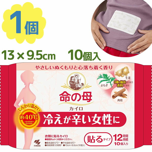 桐灰カイロ 命の母 10個入 貼るタイプ 12時間持続 衣類用 温熱用品 使い捨てカイロ 衛生用品 ヘルスケアのサムネイル