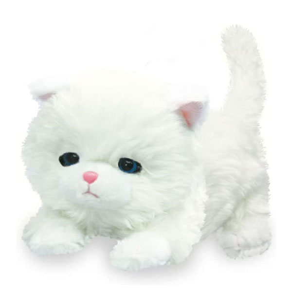 猫 ぬいぐるみ 動く リアル 小さい おしゃべり ねむねむ にゃんこ ブランちゃん おもちゃ 子供 男の子 女の子 ねこ ネコちゃん 白猫 可愛い ギフト
