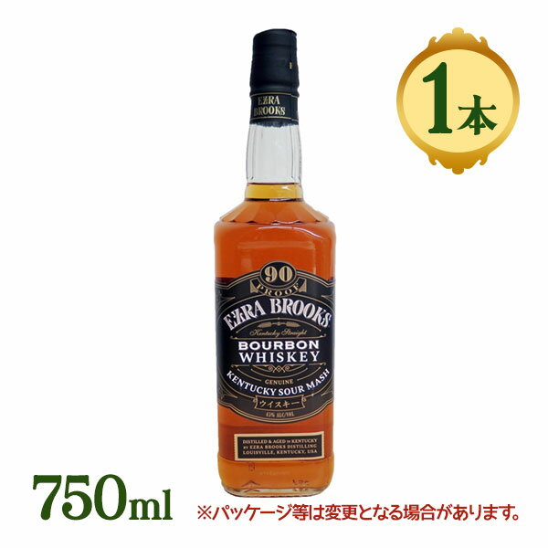 酒 バーボン ウイスキー エズラブルックス ブラック 750ml アルコール 45度 アメリカ ケンタッキー州 贈り物 ギフト