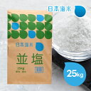 日本海水 讃岐産 並塩 25kg 湿塩 食塩 国産塩 業務用塩 大袋