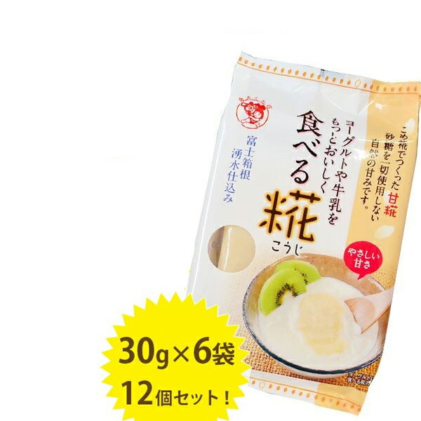 伊豆フェルメンテ 食べる糀 6袋入×12個セット 自然甘味ペースト 国産 砂糖不使用 米こうじ 麹