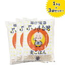 【送料無料】 西田精麦 毎日健康 ぷちまる君 1kg×3袋セット 熊本県産 国産大麦100％ 国産 麦ごはん 押し麦