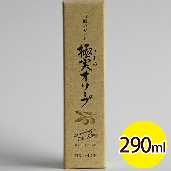  自然のめぐみ 極実オリーブ エキストラバージンオリーブオイル 290ml 食用油 ギフト 小豆島産＆スペイン産 