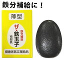 【送料無料】 南部鉄器 鉄分補給 ザ・鉄玉子 薄型 鉄たまご ナス・黒豆煮物の色出し 貝の砂抜き キッチン便利グッズ サカモト商会