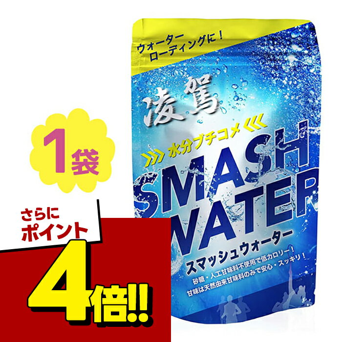 サンプラス 凌駕 スマッシュウォーター 10包入 スポーツドリンク パウダー 人工甘味料不使用 水分補給 粉末飲料