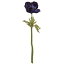 【メール便340円★】造花 アネモネダークブルー インテリグリーン 観葉植物 花径8×長さ37cm