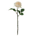 造花 バラ ハイブリッドロース クリーム 観葉植物 インテリア 造花 薔薇 アンティーク 雑貨 花径7cm×高さ38cm