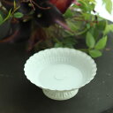 【送料無料】ブリキトレイ ブリキ アンティーク風 ヨーロピアン アクセサリートレイ フラワーベース フレンチアンティーク カントリー シャビーシック ホワイト/Φ13.7×高さ7.5cm