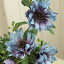 【メール便340円★】造花 ニゲラ ブルー 1本 フェイクグリーン