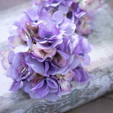 造花 アジサイ ラベンダー 造花 インテリア アンティーク風雑貨 造花 パーツ フェイクグリーン 花房12×長さ23cm