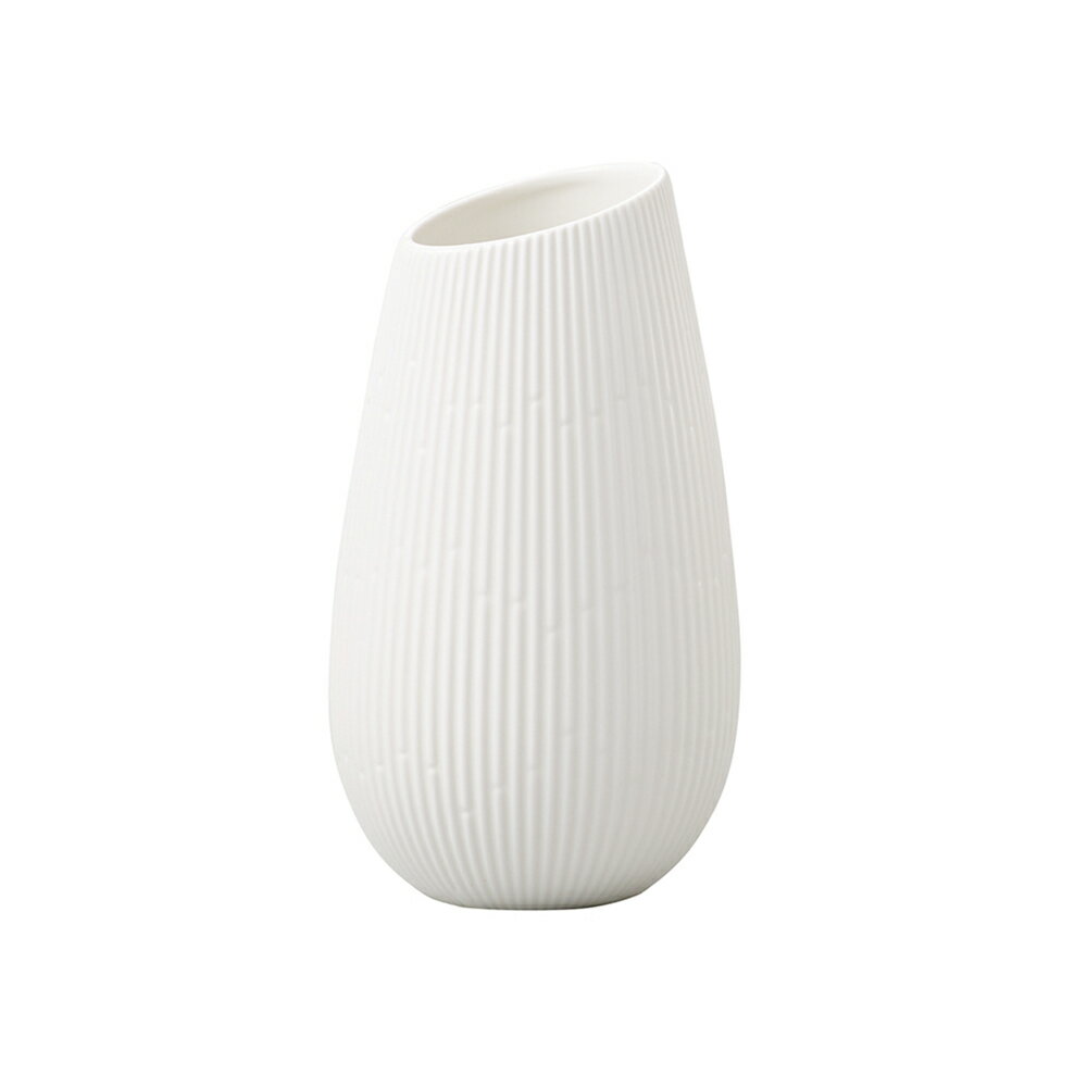 【スーパーセール クーポン配布中！】 【送料無料】アンティーク雑貨 花瓶 セラミックベース ホワイト おしゃれ 陶器 フラワーベース【クレイ Bien（ビエン）S】Φ9cm×高さ17cm