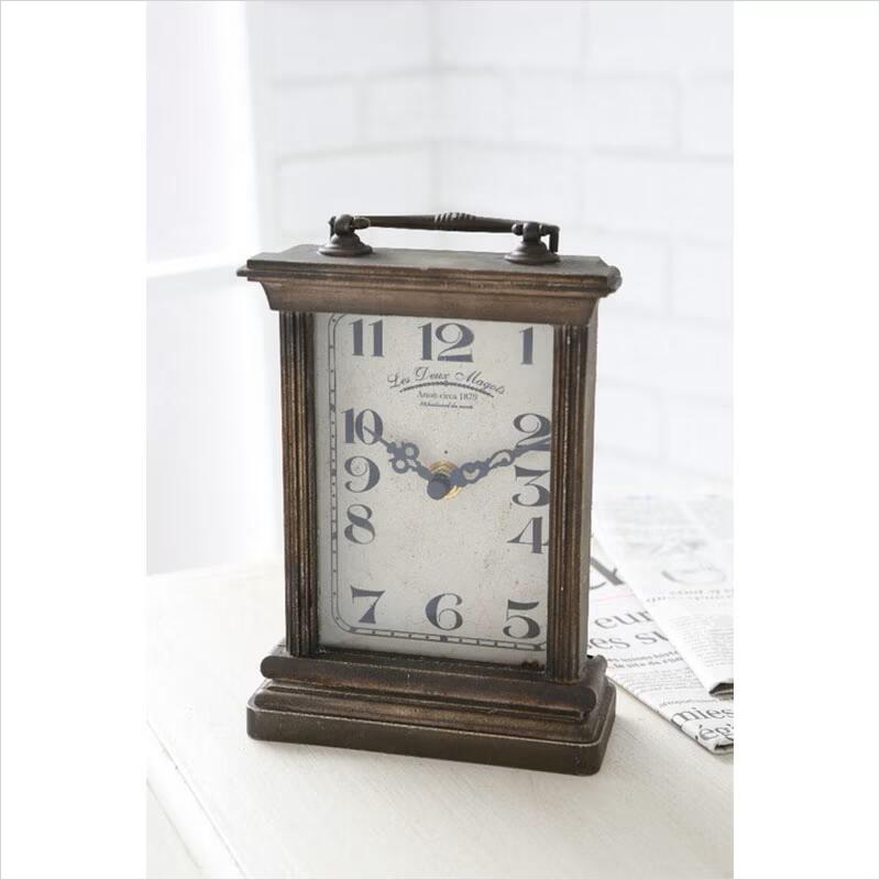 【スーパーセール クーポン配布中！】コベントガーデン クロック・カフェ ドゥ マゴ アンティーク調 壁掛け時計 レトロ パリ風 インテリア雑貨 巾12.5×奥行6.5×高さ18cm