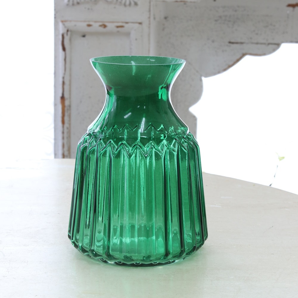 花瓶 おしゃれ ガラス アンティーク風 雑貨 コベントガーデン ベルデボトルベース ガラス花瓶 Φ10×高さ14.5cm