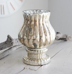 【送料無料】花瓶 お洒落 ガラス花瓶 ガラスベース アンティーク雑貨 クリスマス【コベントガーデン ピエトロガラスベース】Φ15×高さ21cm