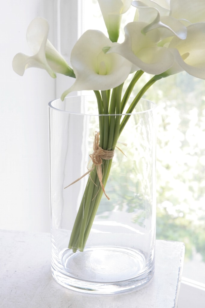 アンティーク風 雑貨 コベントガーデン プレーンシリンダー ガラス花瓶 Φ12×高さ20cm
