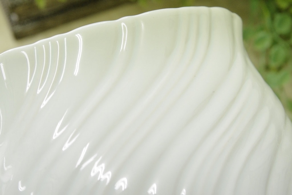 アンティーク風 雑貨 陶器 花瓶 ファミニンベース ホワイト 巾14.5×奥行7×高さ11cm [2]