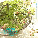 造花 消臭 ベリー 実物 リース 花材 おしゃれ インテリア グリーン フェイクグリーン アーティフィシャルフラワーベリーツイック(ナチュラルグリーンレッド)全長72cm/CT触媒