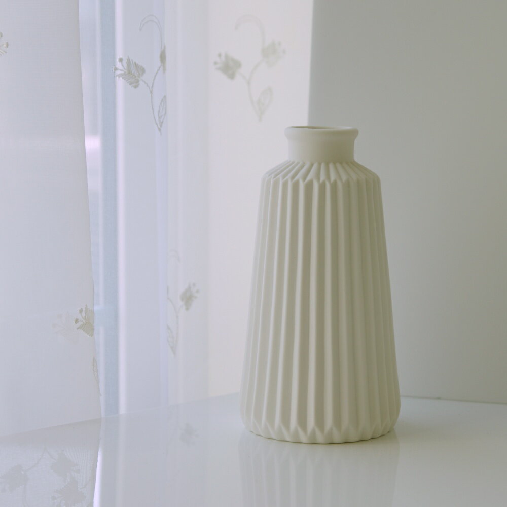 花瓶 花瓶 フラワーベース 陶器 白 おしゃれ モダン アンティーク 北欧 DIDIER 花瓶 フレンチライン 一輪挿し F ホワイト Φ9.3×高さ17.5cm