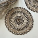 【送料無料】ドイリー レース コースター 敷物 刺繍【DIDIER ドイリーレースゴールドNO.7】Φ27cm