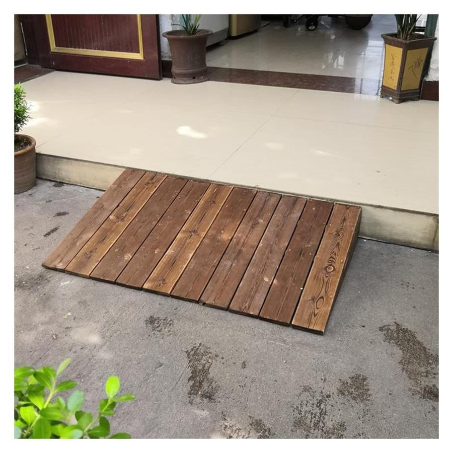 スロープ 車椅子段差解消 家庭用車椅子用スロープ、 ポータブル木製車椅子用スロープ 高さ10cm / 18cm / 20cm、 滑り止め出入り口のスロープ